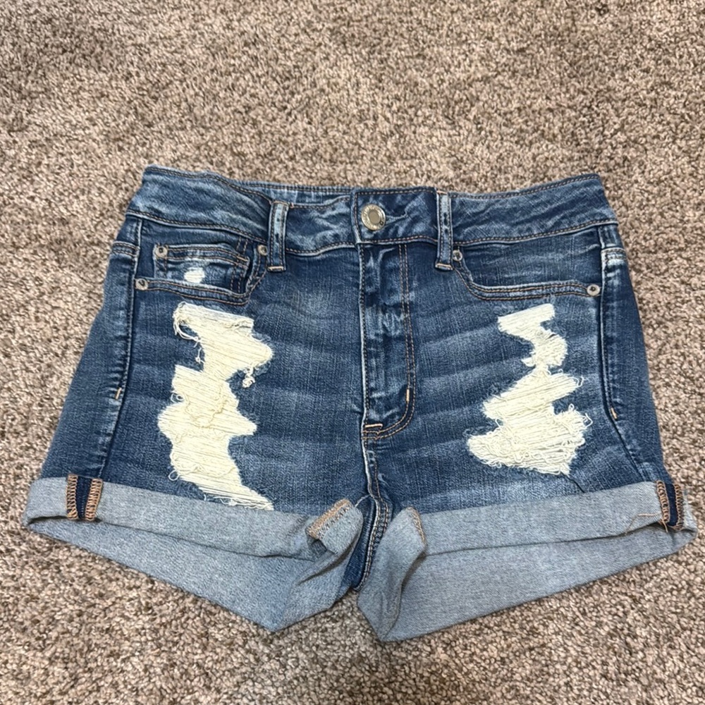 American Eagle Distressed Jean Shorts